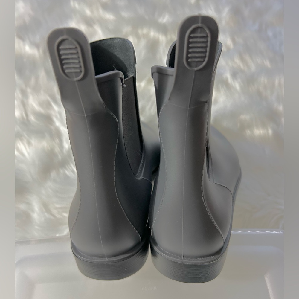 💃🏾 🌂 Sz 11 Asgard Women's Dove Grey Tinsley Pull On Rain Boots - Picture 5 of 10